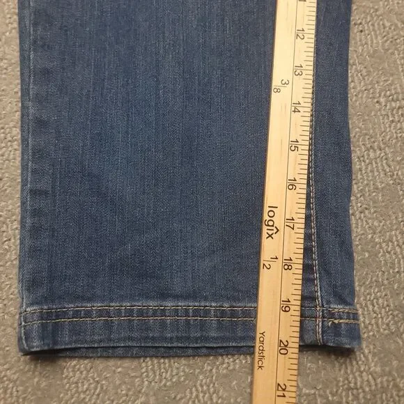 Levis Jeans Womens 14 (Fits 34x20) Capri Stretch Blue Denim Casual Comfort - Picture 6 of 9